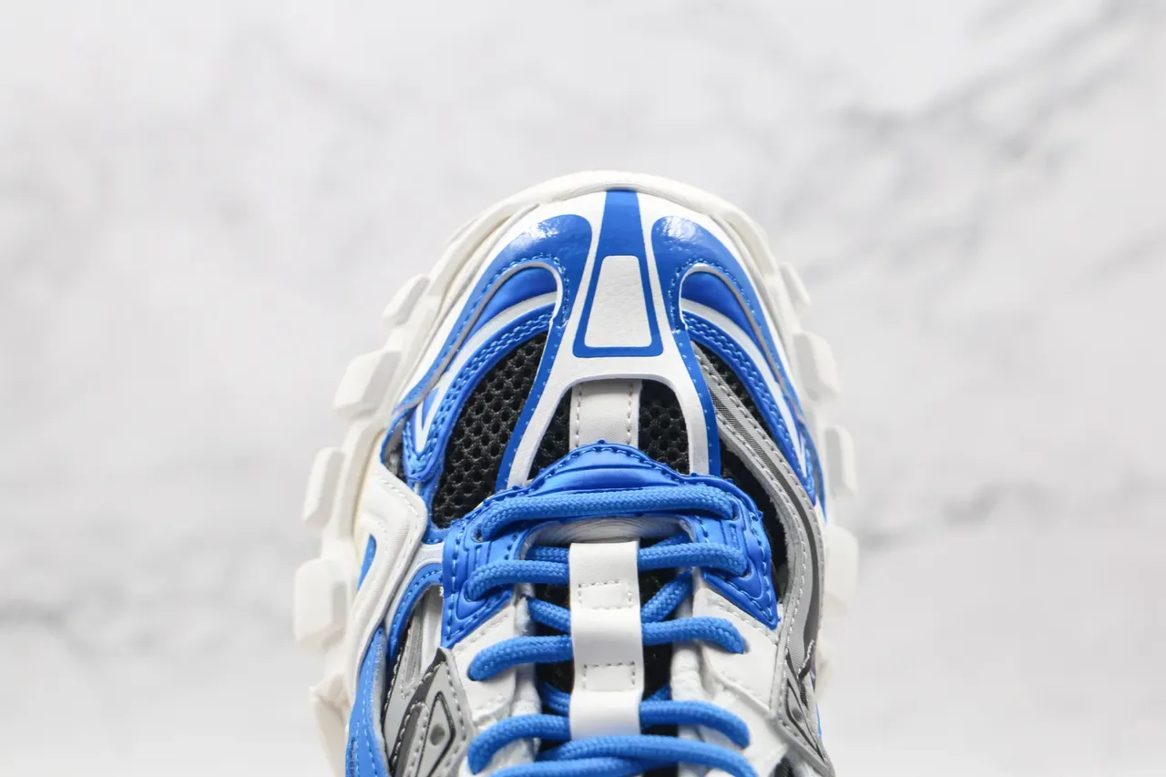 Balenciaga Track Trainer brancos azuis pretos chunky sneakers 5