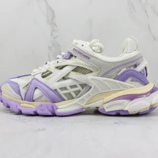 Balenciaga Track Trainer सफेद बैंगनी लैवेंडर चंकी स्नीकर्स