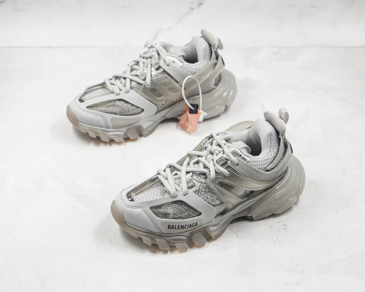 Balenciaga Track Trainer White Translucent Chunky Sneakers 7