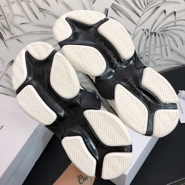 Balenciaga Triple S Blancas, Azul Marino, Púrpura Zapatillas Chunky 3