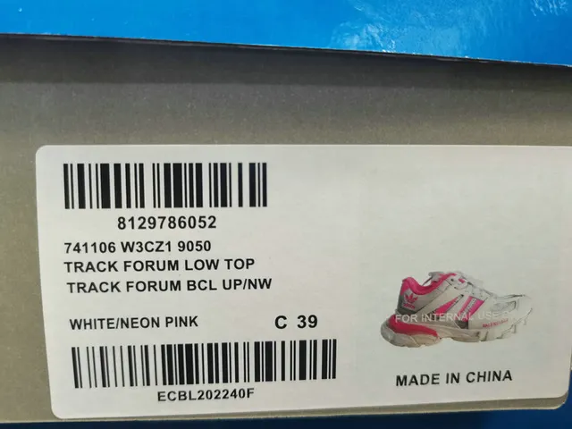 Balenciaga Triple S x Adidas Pink and Silver Chunky Sneakers 3