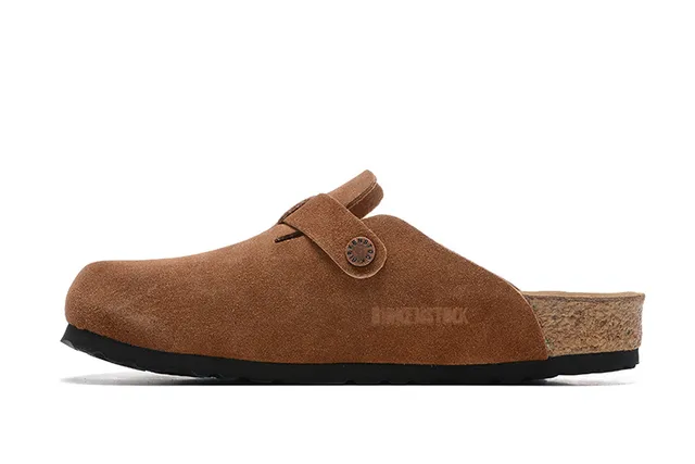 Birkenstock Arizona 棕色麂皮木屐 5