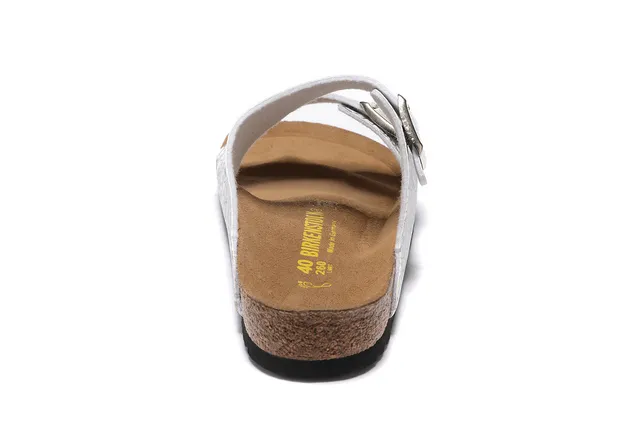 Birkenstock Arizona Sandálias casuais com estampado floral cinza 3