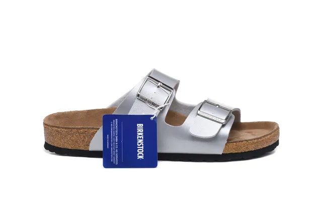 Birkenstock Arizona Prata metálica Sandálias casual 2