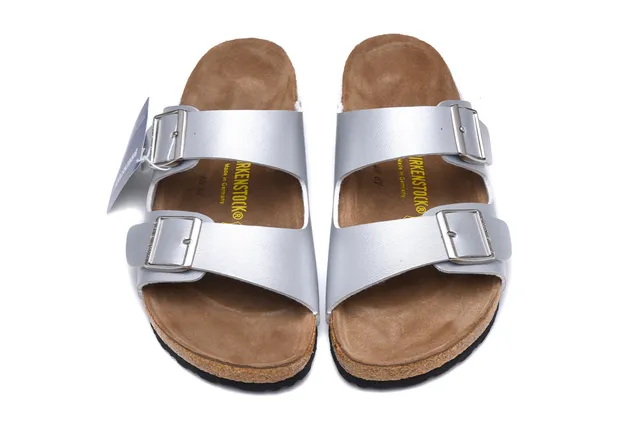 Birkenstock Arizona Prata metálica Sandálias casual 3