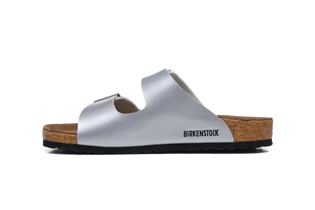 Birkenstock Arizona Prata metálica Sandálias casual 4