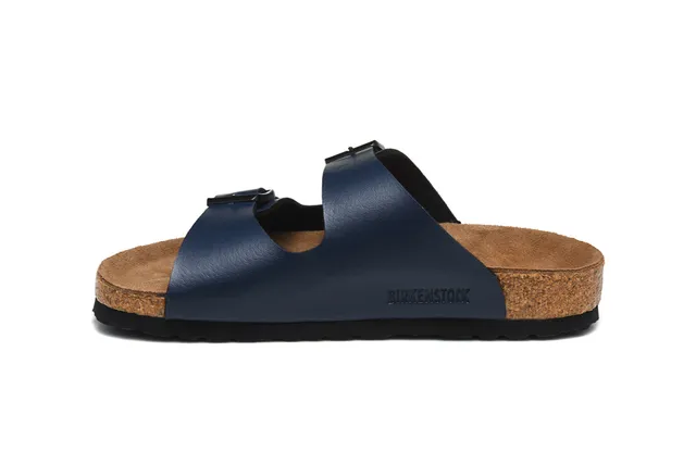 Birkenstock Navy Brown Two-Strap Buckle-Adjustable Casual Sandals 4