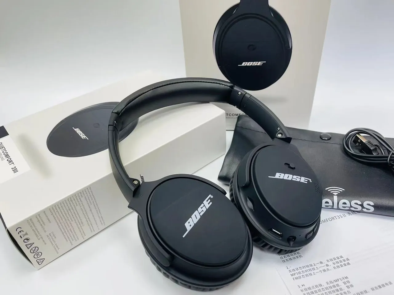 Bose QuietComfort गुलाबी सोना चौपार्श्वीय शोर नियंत्रण ओवर-यर हेडफोन्स 6