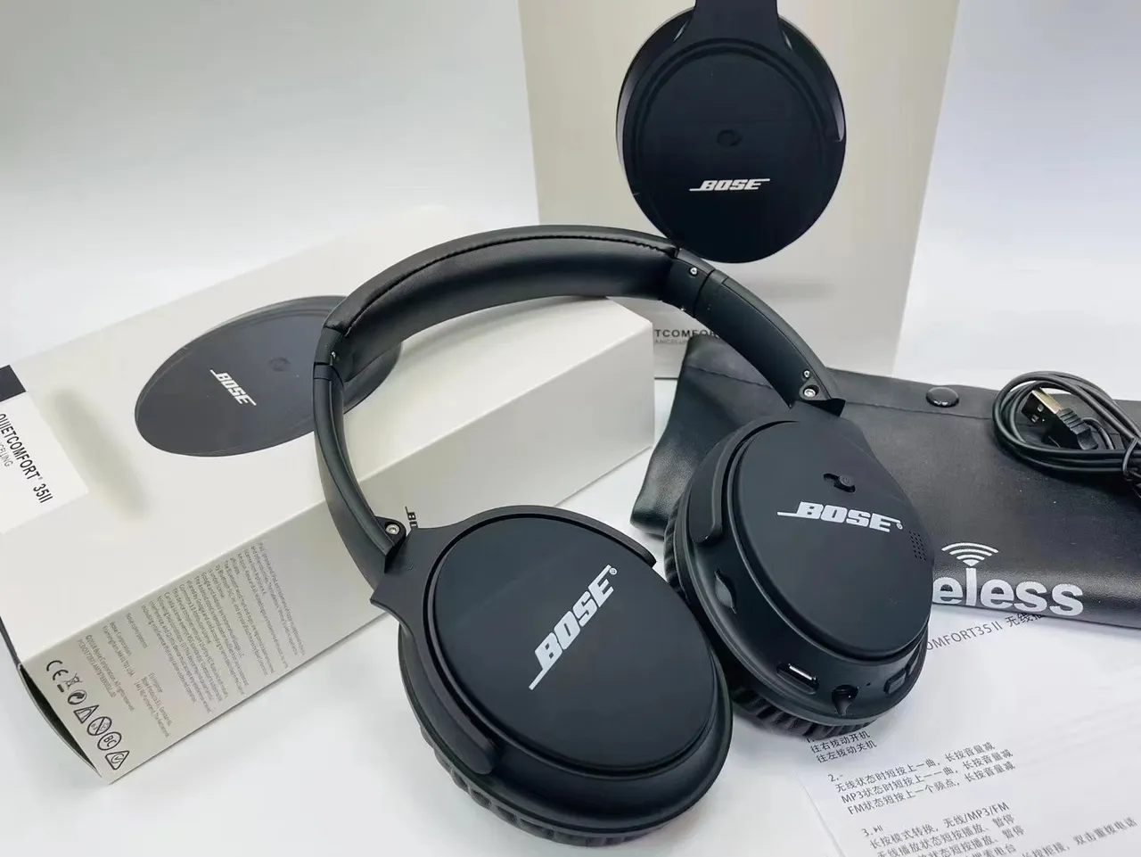 Bose QuietComfort गुलाबी सोना चौपार्श्वीय शोर नियंत्रण ओवर-यर हेडफोन्स 7
