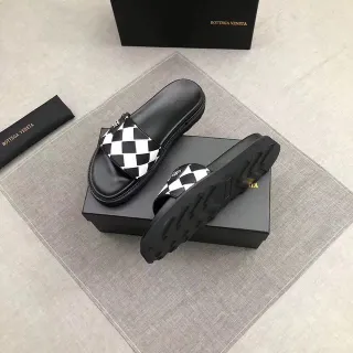 Bottega Veneta ক্যাসেট চেকারবোর্ড স্লিপার