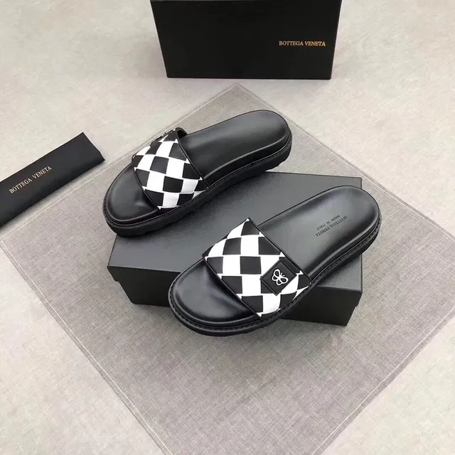 Bottega Veneta Cassette Checkerboard Slipper 8