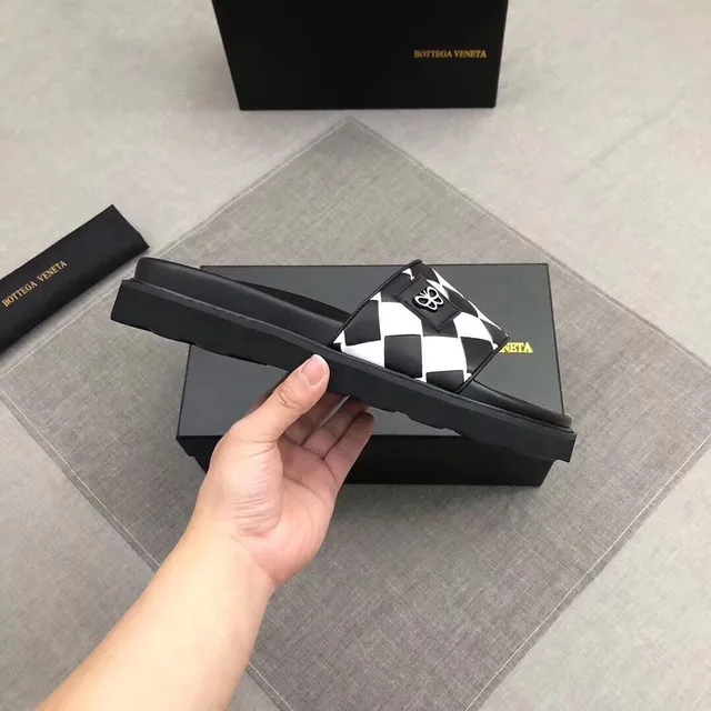 Bottega Veneta Cassette Checkerboard Slipper 9