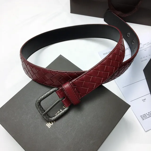 Bottega Veneta Cassette Intrecciato cinto de couro borgonha e gunmetal 9