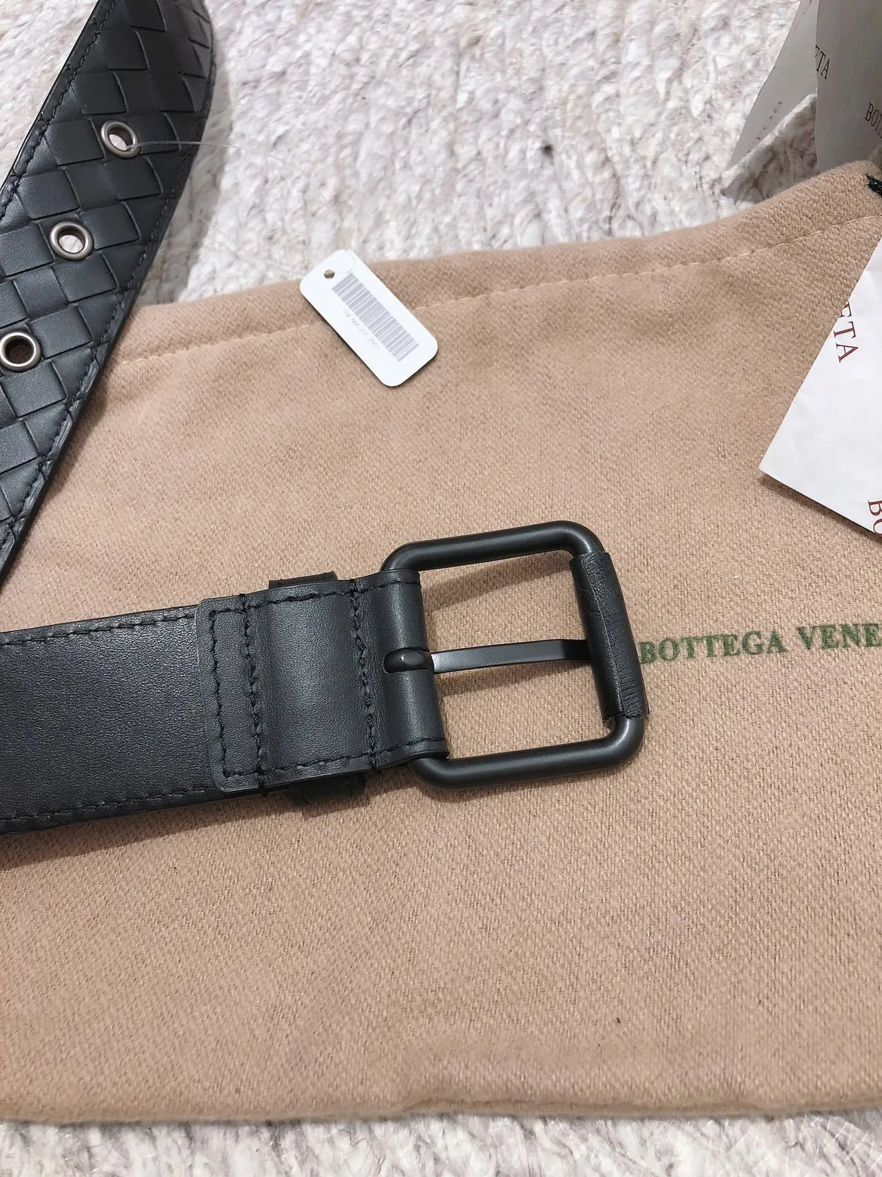 Bottega Veneta Cassette Intrecciato حزام جلد منسوج 4