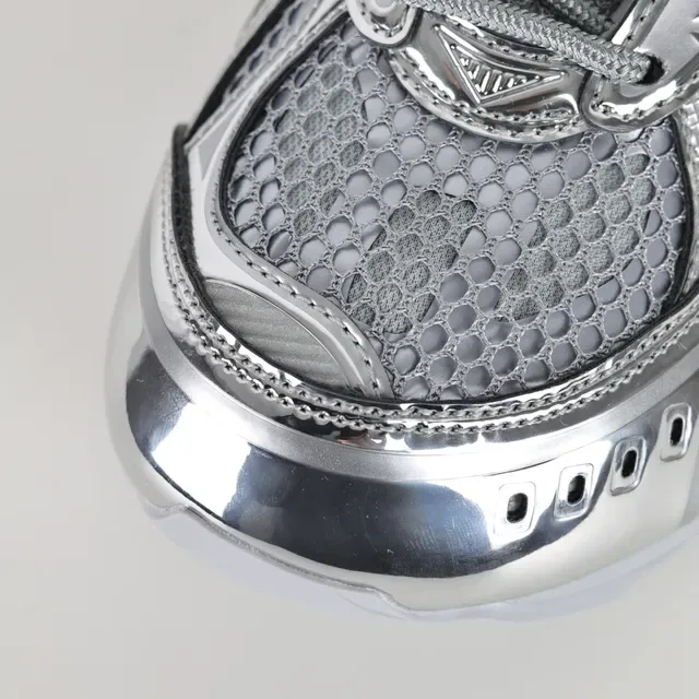Bottega Veneta Cassette Metallic Silver Lifestyle Sneakers 5