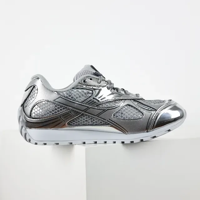 Bottega Veneta Cassette Metallic Silver Lifestyle Sneakers 7