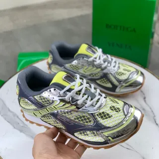 Bottega Veneta Mesh and Metallic Overlay Lifestyle Sneakers