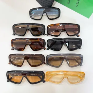 Bottega Veneta Shield BV1281S Oversized Shield Sunglasses