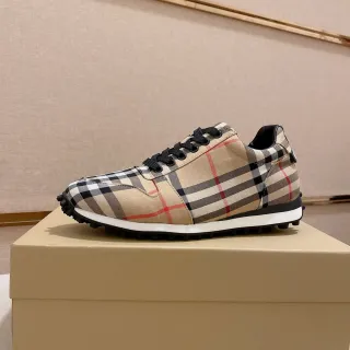 Burberry نمط الشيك low-top أسلوب الحياة أحذية رياضية