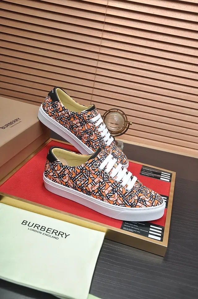 Burberry Monogram-Print Low-Top Lifestyle Sneakers 3