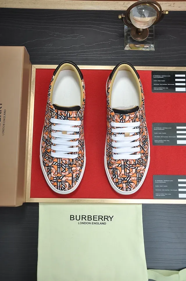 Burberry Monogram-Print Low-Top Lifestyle Sneakers 4
