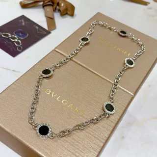 Bvlgari B.zero1 Five-Stone Black Cabochon Necklace