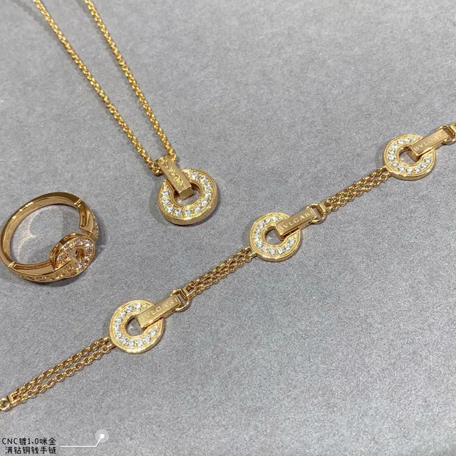 Bvlgari B.zero1 Pavé 圆形链环手链 2