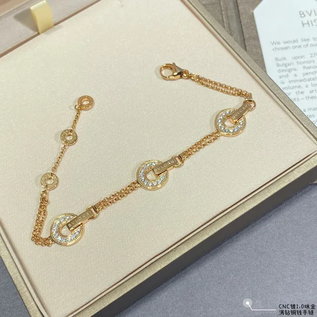 Bvlgari B.zero1 Pavé 圆形链环手链 5