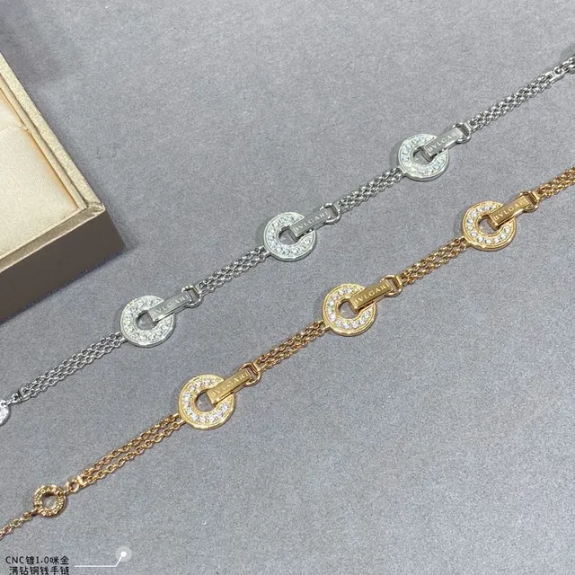 Bvlgari B.zero1 Pavé 圆形链环手链 7