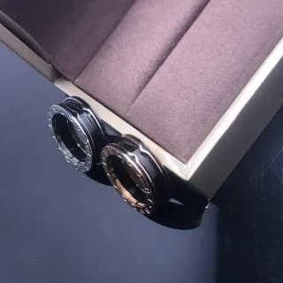 Bvlgari B.zero1 Rock Black Ceramic and Metal Rings