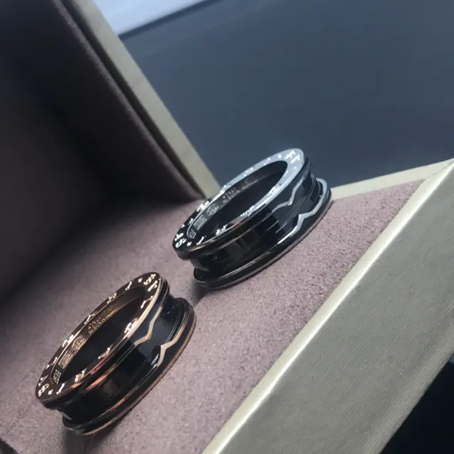 Bvlgari B.zero1 Rock Black Ceramic and Metal Rings 2