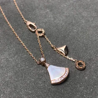 Bvlgari Divas’ Dream Fan-Shaped Opal and Diamond Pendant Necklace