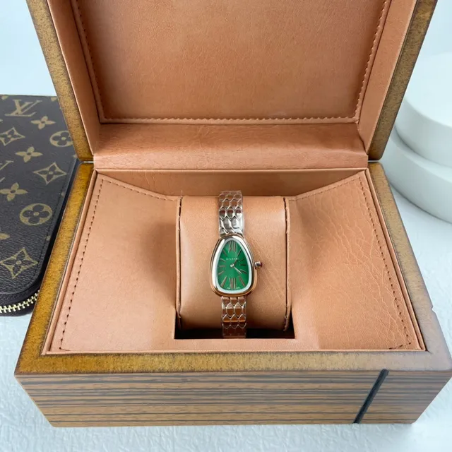 Bvlgari Serpenti Gotas Verdes Sunburst Relógio Mecânico 8
