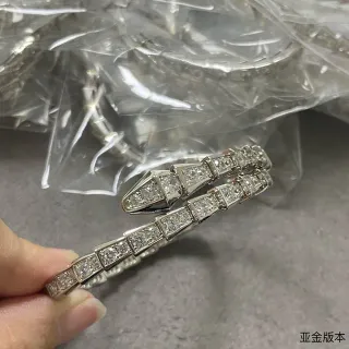 Bvlgari Serpenti Tubogas Pavé Diamond Coiled Snake Bracelet