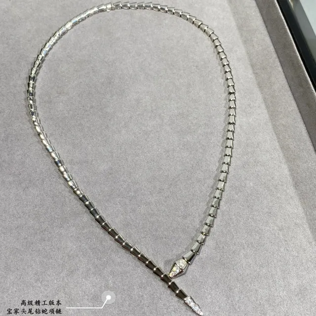 Bvlgari Serpenti Viper Gold and Diamond Necklace 6