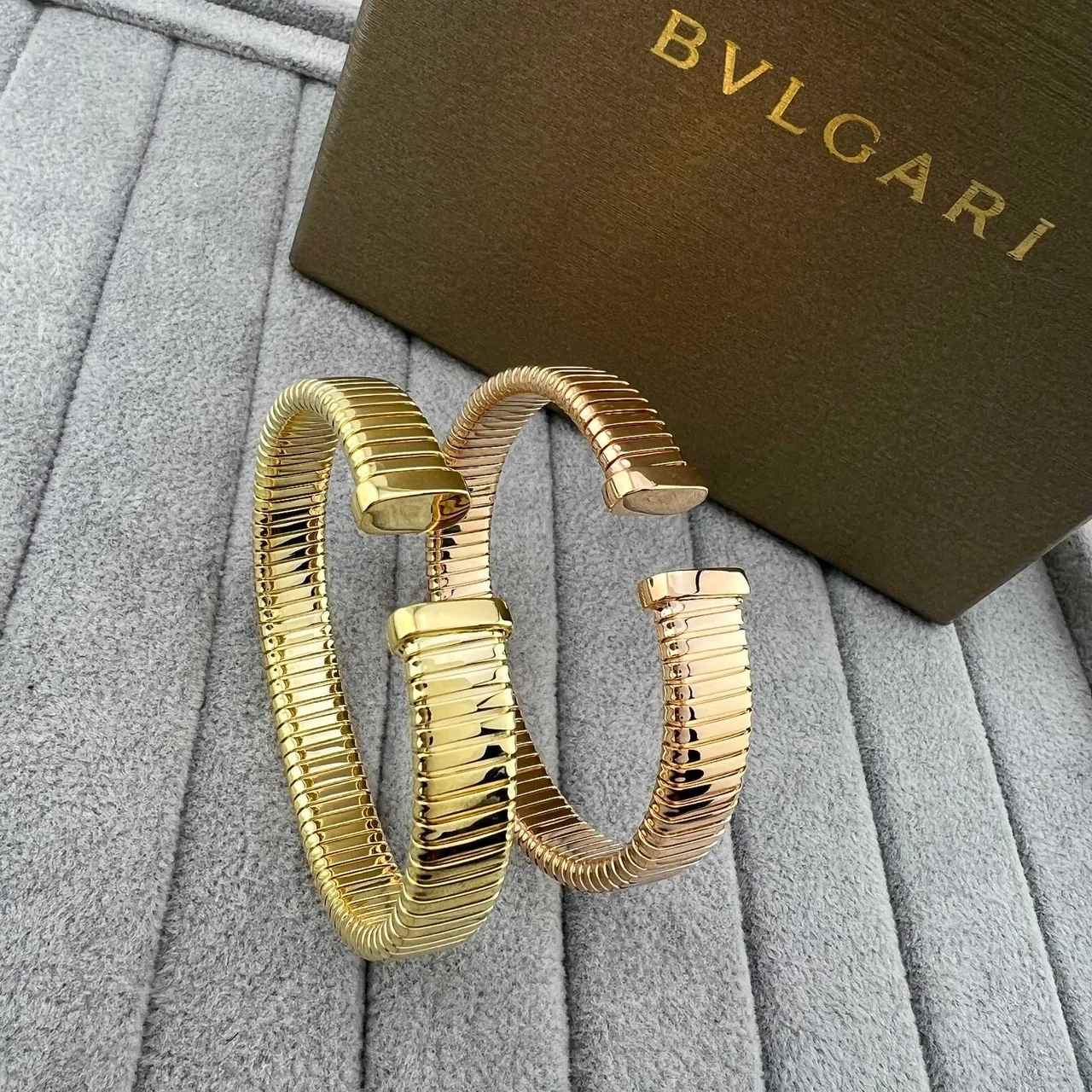 Bvlgari Tubogas Yellow Gold and Rose Gold ব্রেসলেট 6