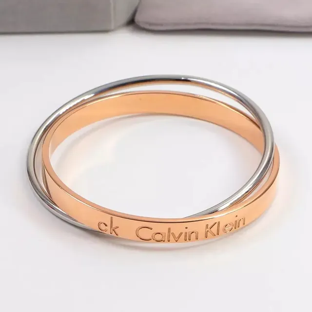 Calvin Klein 互锁双带玫瑰金手链 6