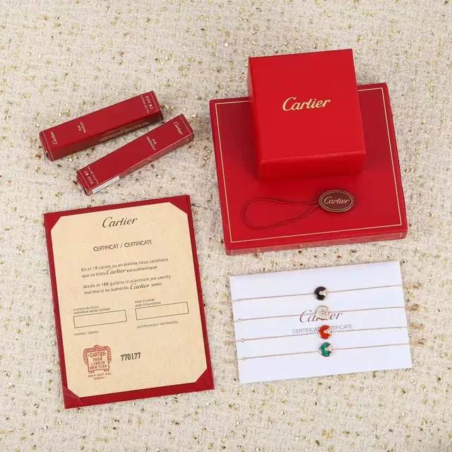 Cartier Amulette de Cartier Malachite Cornaline Mère-de-perle Onyx Colier 2