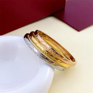 Cartier Juste un Clou Engraved Logo Bangle Bracelets