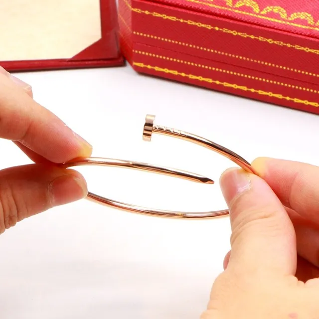 Cartier Juste un Clou Gold Silver Nail-Motif Clasp Open Bangle Bracelet 3
