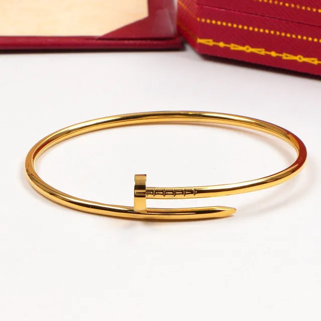 Cartier Juste un Clou Gold Silver Nail-Motif Clasp Open Bangle Bracelet 5