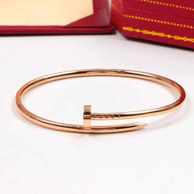Cartier Juste un Clou Gold Silver Nail-Motif Clasp Open Bangle Bracelet 6