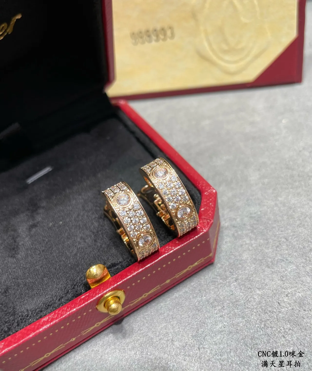 Cartier Juste un Clou Oro Plata Pavé-Set Aros 3