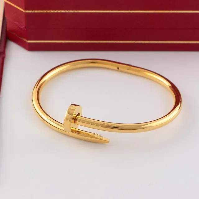 Cartier Juste un Clou نقش المسامير Pavé Crystal سوارة Hinged Bangle 4
