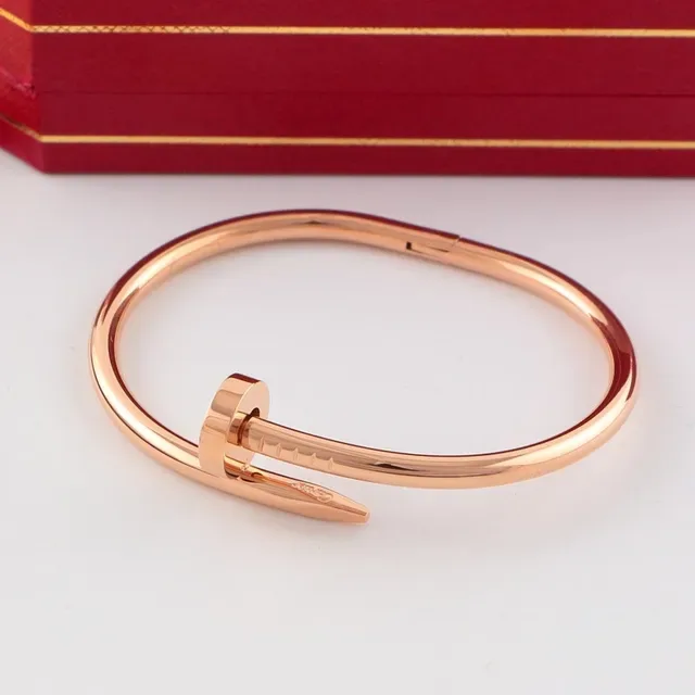 Cartier Juste un Clou نقش المسامير Pavé Crystal سوارة Hinged Bangle 5