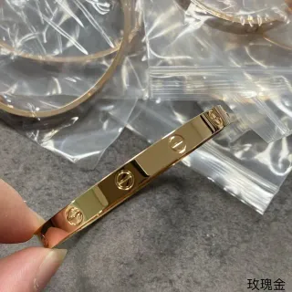 Cartier Love Gold Polished Screw-Accented Bracelet