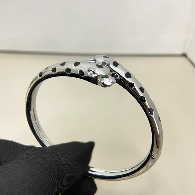 Cartier Panthère Gold Silver Panther-Head Terminal Spotted Motif Bracelet 2