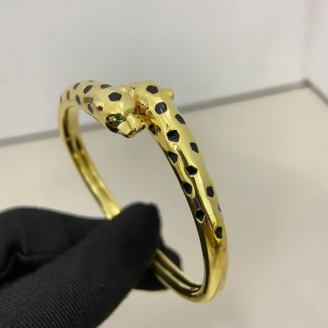 Cartier Panthère Gold Silver Panther-Head Terminal Spotted Motif Bracelet 3
