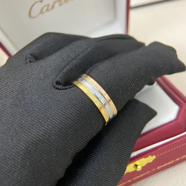 Cartier Bague Bande Ranurée Bicolore 3