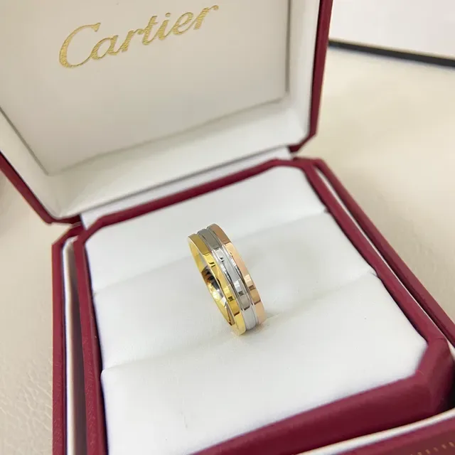 Cartier Bague Bande Ranurée Bicolore 4